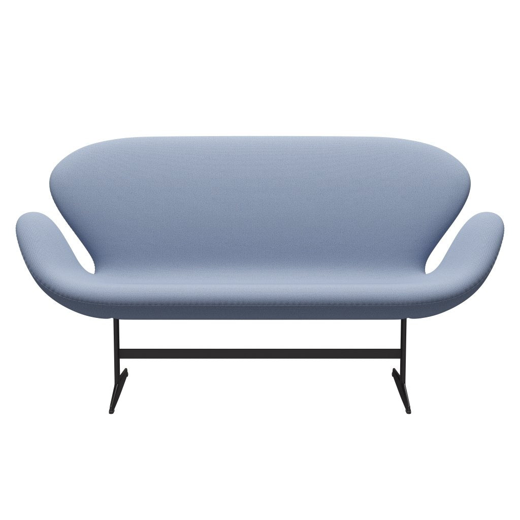 [product_category]-Fritz Hansen Swan Sofa 2 Seater, Warm Graphite/Capture Light Blue (4902)-Fritz Hansen-3321-CP4902-WGBASE-FRI-1