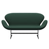 Fritz Hansen Swan™ Sofa 2 Seater, Warm Graphite/Christianshavn Dark Green Uni