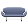 Fritz Hansen Swan™ Sofa 2 Seater, Warm Graphite/Christianshavn Light Blue Plain