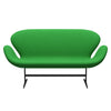 Fritz Hansen Swan™ Sofa 2 Seater, Warm Graphite/Comfort Green (68003)