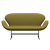 Fritz Hansen Swan™ Sofa 2 Seater, Warm Graphite/Diablo Autumn Green