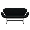 Fritz Hansen Swan™ Sofa 2 Seater, Warm Graphite/Divina Black