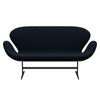 Fritz Hansen Swan™ Sofa 2 Seater, Warm Graphite/Divina Dark Blue