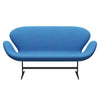 Fritz Hansen Swan™ Sofa 2 Seater, Warm Graphite/Divina Light Blue (742)