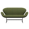 Fritz Hansen Swan™ Sofa 2 Seater, Warm Graphite/Divina Md Wintergreen