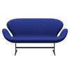 Fritz Hansen Swan™ Sofa 2 Seater, Warm Graphite/Divina Melange Blue