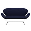 Fritz Hansen Swan™ Sofa 2 Seater, Warm Graphite/Divina Melange Dark Blue