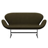 Fritz Hansen Swan™ Sofa 2 Seater, Warm Graphite/Divina Melange Dusty Olive