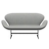 Fritz Hansen Swan™ Sofa 2 Seater, Warm Graphite/Divina Melange Light Grey