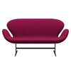 Fritz Hansen Swan™ Sofa 2 Seater, Warm Graphite/Divina Melange Lipstick Pink