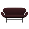 Fritz Hansen Swan™ Sofa 2 Seater, Warm Graphite/Divina Melange Pink Dark