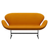 Fritz Hansen Swan™ Sofa 2 Seater, Warm Graphite/Divina Mustard