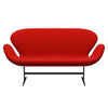 Fritz Hansen Swan™ Sofa 2 Seater, Warm Graphite/Divina Red (562)