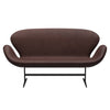 Fritz Hansen Swan™ Sofa 2 Seater, Warm Graphite/Embrace Chocolate