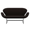 Fritz Hansen Swan™ Sofa 2 Seater, Warm Graphite/Fame Dark Brown