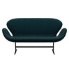 Fritz Hansen Swan™ Sofa 2 Seater, Warm Graphite/Fame Dark Green