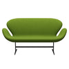 Fritz Hansen Swan™ Sofa 2 Seater, Warm Graphite/Fame Green