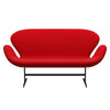 Fritz Hansen Swan™ Sofa 2 Seater, Warm Graphite/Fame Red (64119)