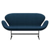 Fritz Hansen Swan™ Sofa 2 Seater, Warm Graphite/Hallingdal Blue/Green