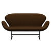 Fritz Hansen Swan™ Sofa 2 Seater, Warm Graphite/Hallingdal Brown