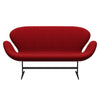 Fritz Hansen Swan™ Sofa 2 Seater, Warm Graphite/Hallingdal Classic Red