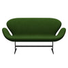 Fritz Hansen Swan™ Sofa 2 Seater, Warm Graphite/Hallingdal Grass Green