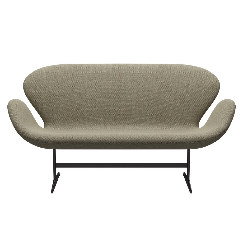 Fritz Hansen Svanesofa 2-Personers, Warm Graphite/Re-Wool Light Beige/Natural