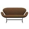 Fritz Hansen Swan™ Sofa 2 Seater, Warm Graphite/Steelcut Chocolate Light