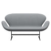 Fritz Hansen Swan™ Sofa 2 Seater, Warm Graphite/Steelcut Light Grey