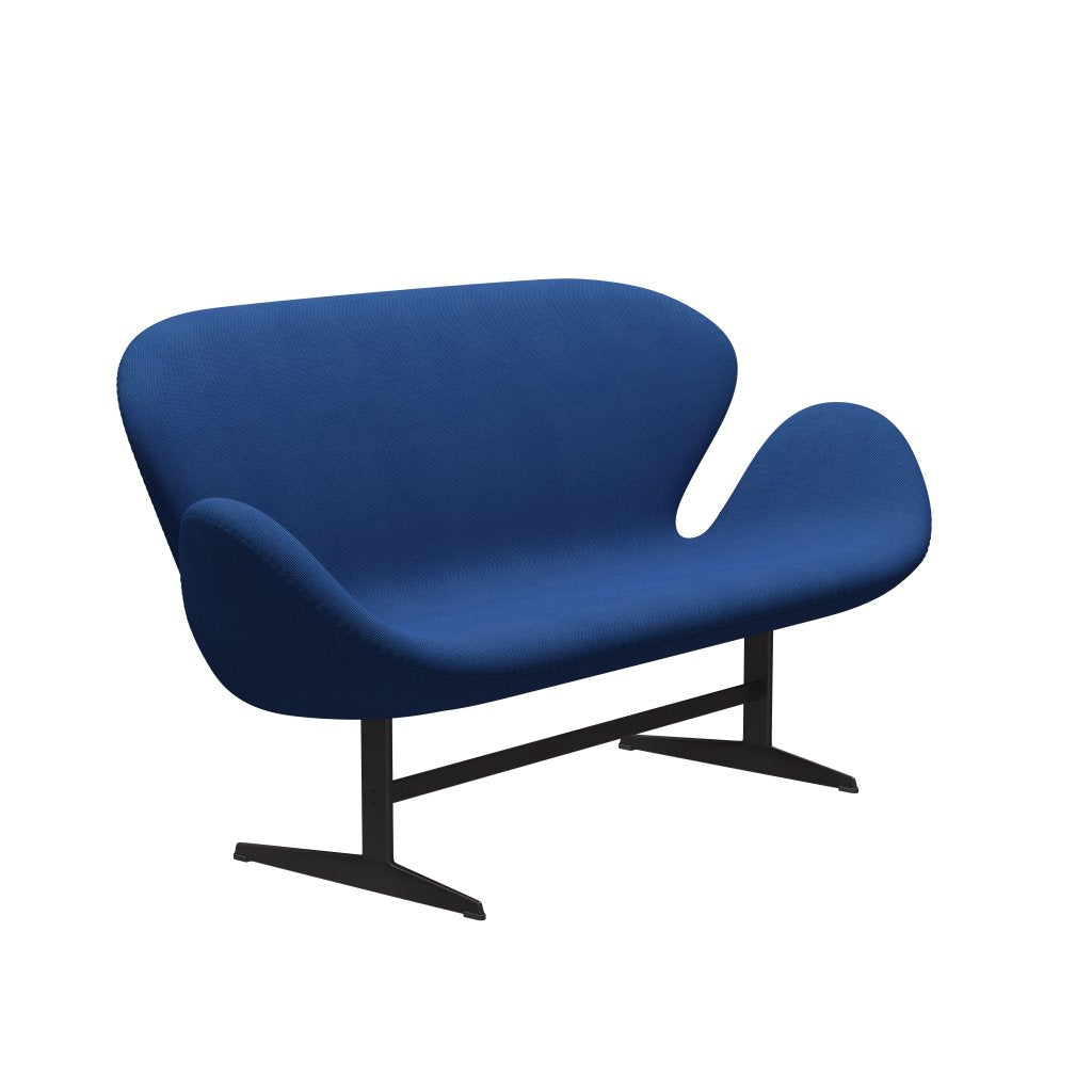 Fritz Hansen Svanesofa 2-Personers, Warm Graphite/Steelcut Trio Cobalt Blue