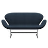 Fritz Hansen Swan Sofa 2 Seater, Warm Graphite/Steelcut Trio Dark Dust Blue