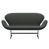 Fritz Hansen Swan™ Sofa 2 Seater, Warm Graphite/Sunniva Navy/Olive