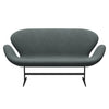 Fritz Hansen Swan™ Sofa 2 Seater, Warm Graphite/Sunniva Steel Grey