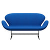 Fritz Hansen Swan™ Sofa 2 Seater, Warm Graphite/Tonus Blue