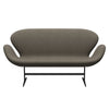 Fritz Hansen Swan™ Sofa 2 Seater, Warm Graphite/Tonus Dusty Brown