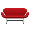 Fritz Hansen Swan™ Sofa 2 Seater, Warm Graphite/Tonus Red