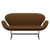 Fritz Hansen Swan™ Sofa 2 Seater, Warm Graphite/Tonus Warm Brown (364)