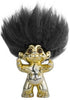 Goodlucktroll Brass/ Black Hair, 9cm