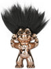 Goodlucktroll Bronze/ Black Hair, 12cm