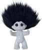 Goodlucktroll Light Grey/ Black Hair, 9cm