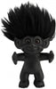 Goodlucktroll Matt Black/ Black Hair, 12cm