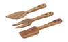 Holm Cheese Knife Set Of 3, Acacia Wood