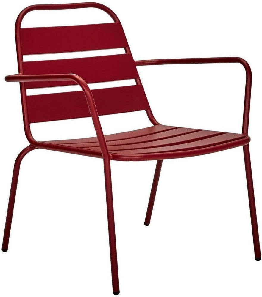 House Doctor Lounge Chair, Hd Helo, Red