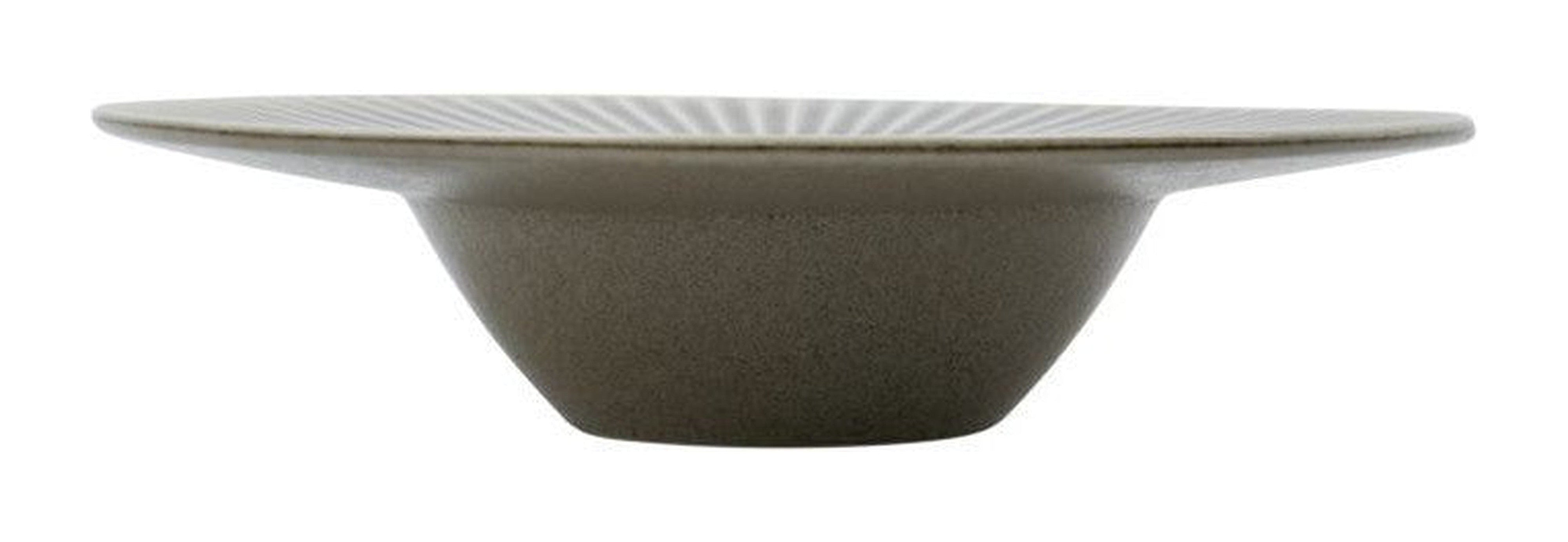 House Doctor Pasta plate, HDPleat, Grey/Brown