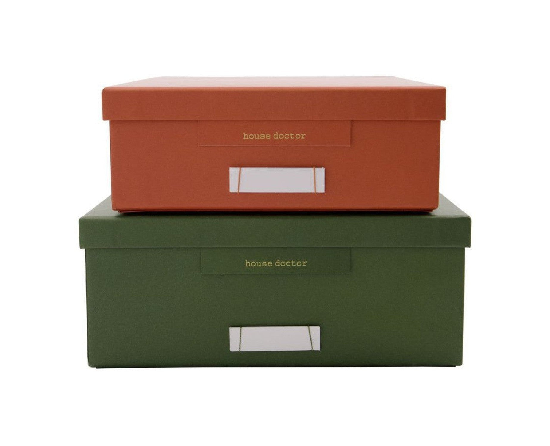 House Doctor Storage boxes, HDKeep, Green/Orange
