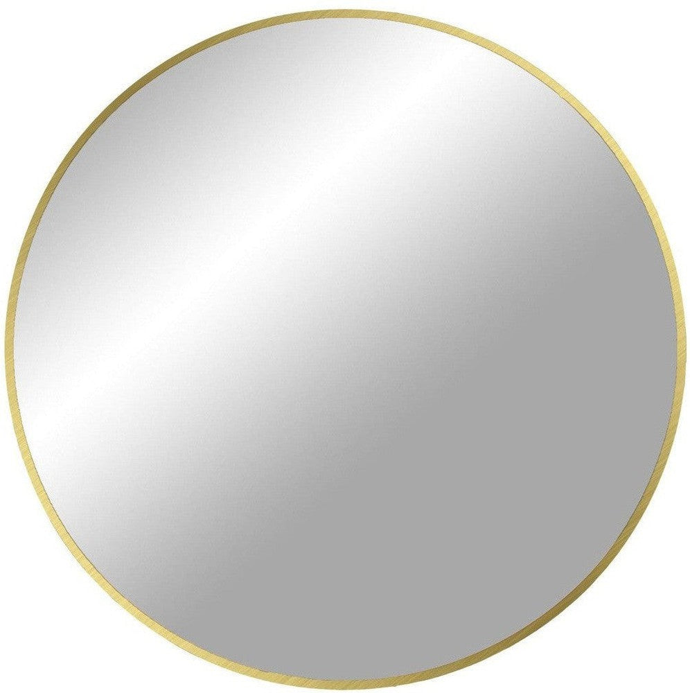 House Nordic Madrid Mirror, Aluminium, Brass Look, ø80 Cm