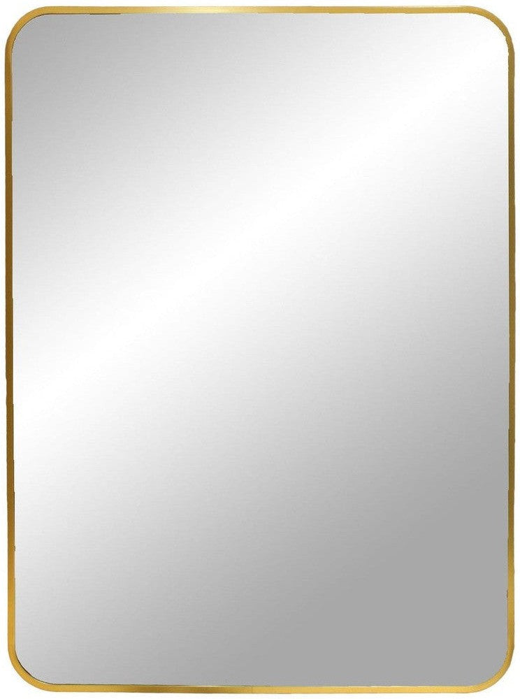 House Nordic Madrid Mirror, Aluminium, Brass Look, 50x70 Cm