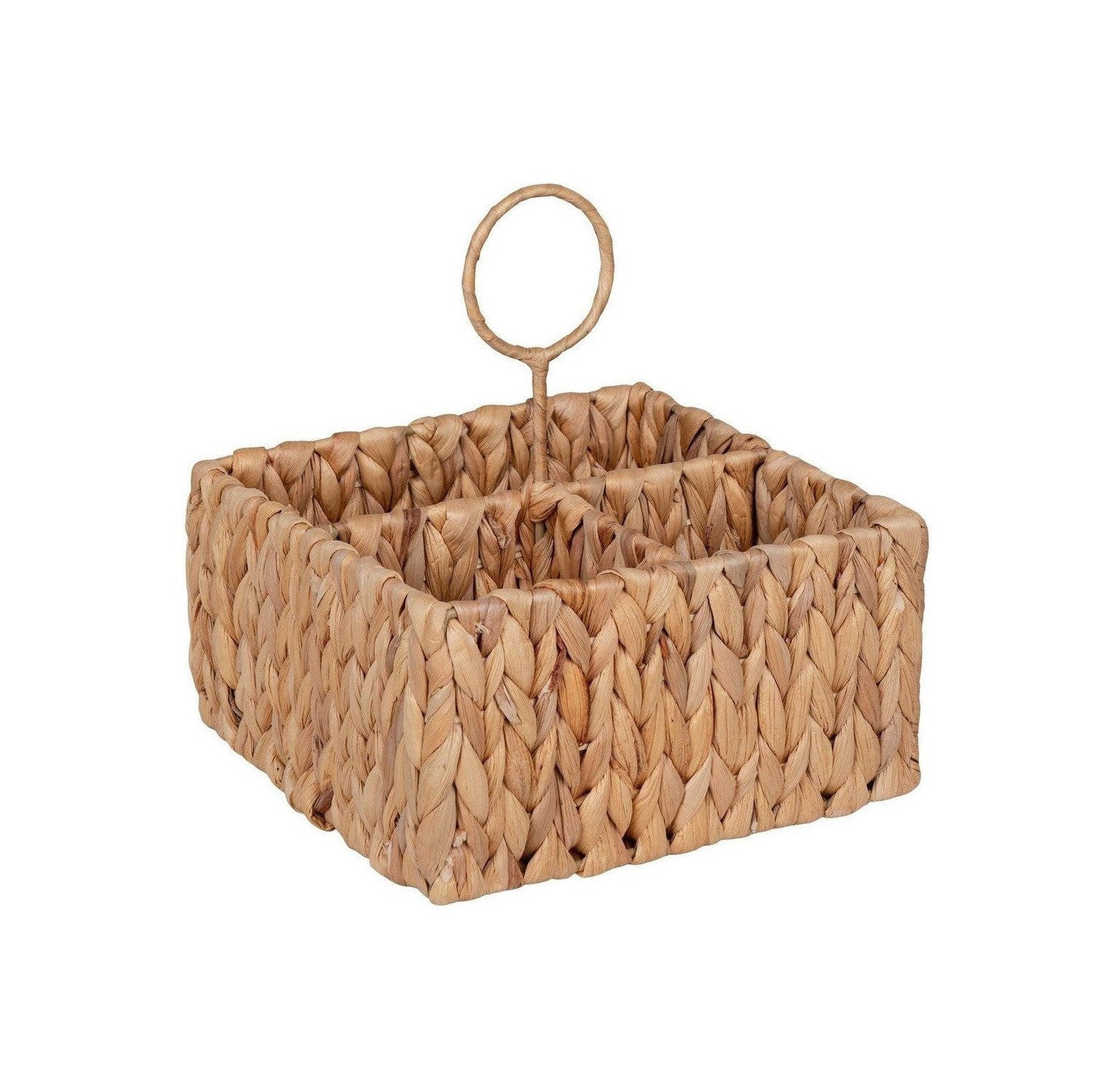 House Nordic Pleiku Storage Box, Water Hyacinth, Natural, 20x11x20 Cm