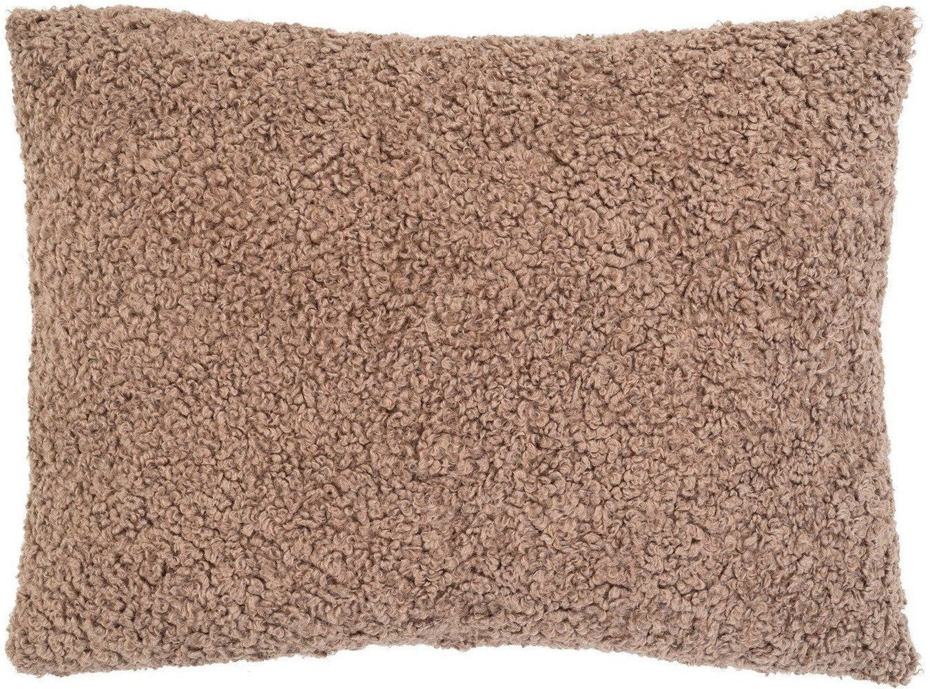 House Nordic Tavira Cushion, Brown Bouclé, 45x60 Cm