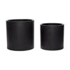 Hübsch Desert Pots Black (Set Of 2)